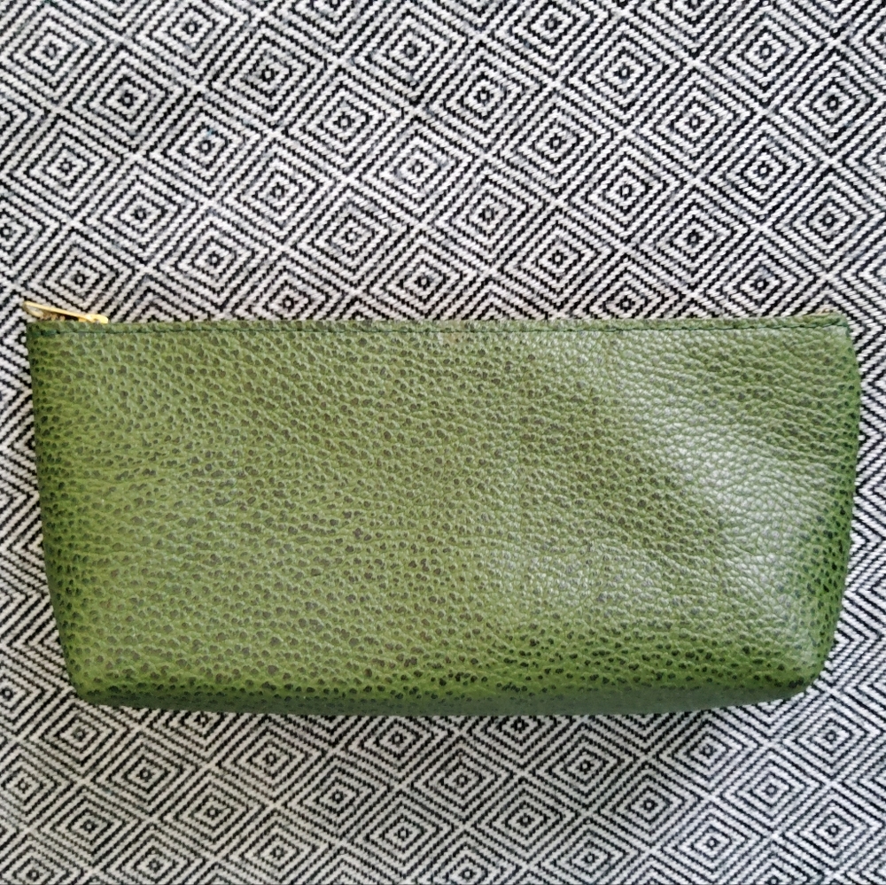 Portland Leather Goods Avocado utility pouch